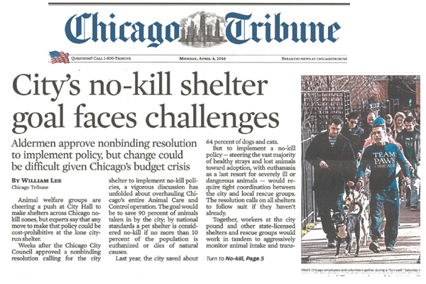 Chicago Tribune April 4 No Kill 1